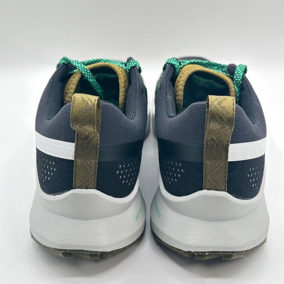 Men’s Nike React Pegasus Trail 4 Black/White-Olive DJ6158-006 Size 10.5 New - Picture 4 of 11